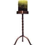 Copper Large 10 Inch Pillar Stand